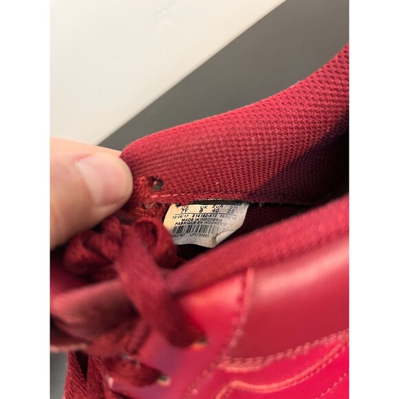 2018 NIKE AIR FORCE 1‎ GS LOW TEAM RED BURGUNDY SUMMIT WHITE GOLD 314192-613 7Y - Picture 9 of 16